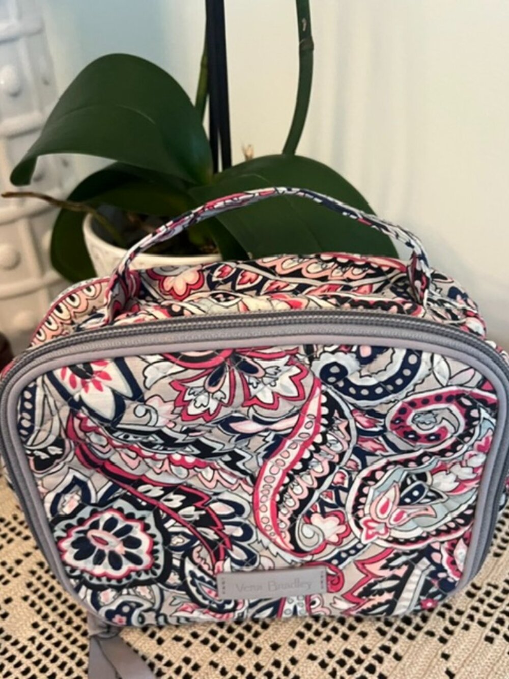 Vera Bradley Multicolor Paisley Makeup Bag/Lunch Box
